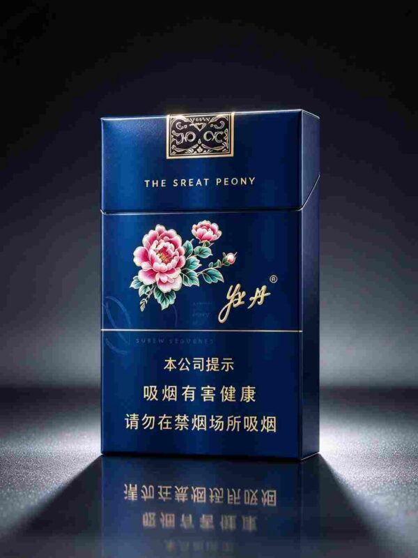 Blue Peony cigarettes One box contains 10 packs A44
