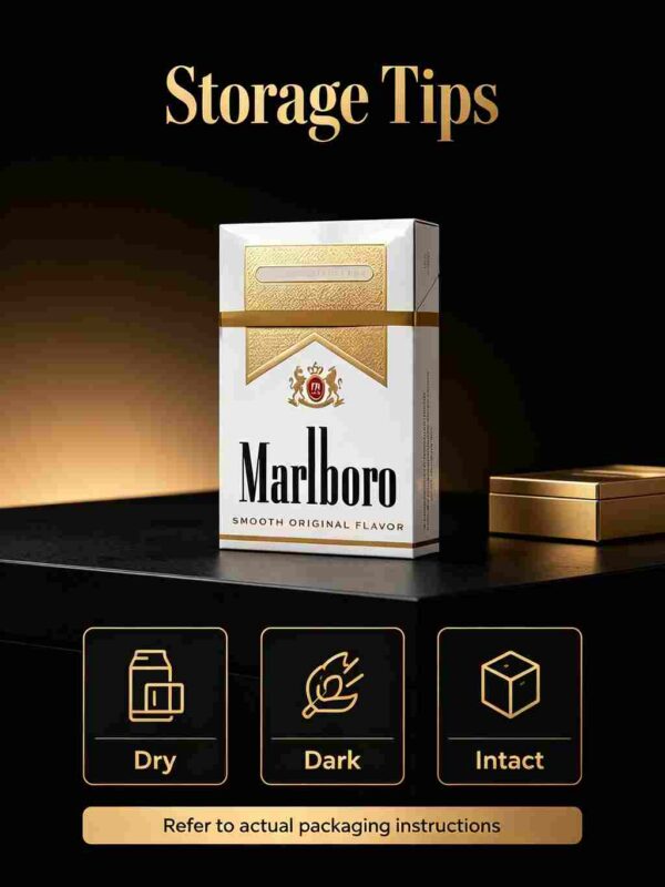 15.jpg Marlboro Smooth Original Gold Pack Filter One box contains 10 packsA01