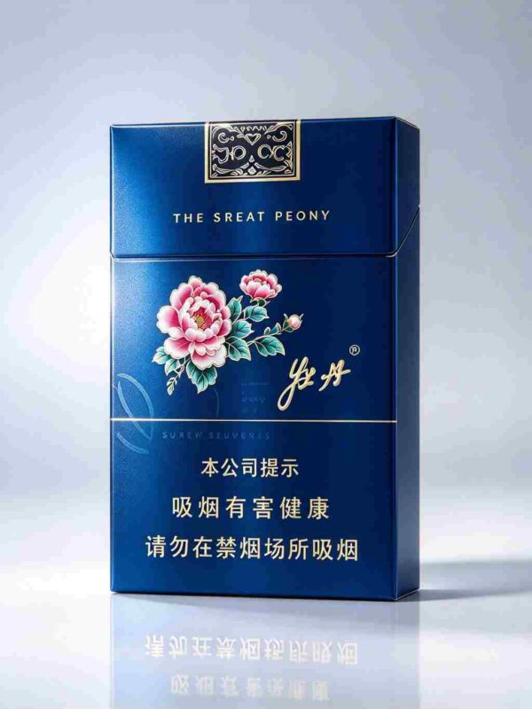 Blue Peony cigarettes One box contains 10 packs A44
