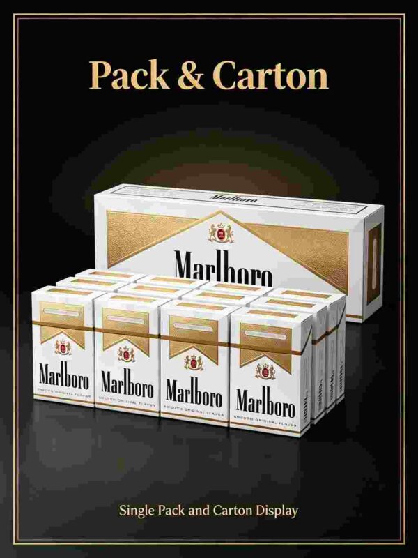 6.jpg Marlboro Smooth Original Gold Pack Filter One box contains 10 packsA01