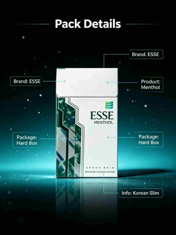 6 ESSE Menthol One box contains 10 packs A46